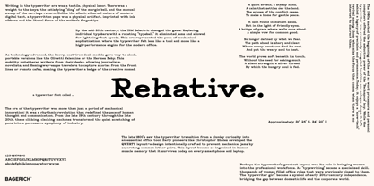 Rehative Font Poster 1
