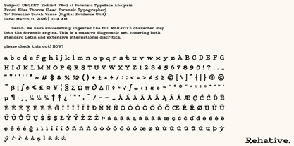 Rehative Font Poster 2
