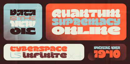 Terax Dimention Font Poster 2