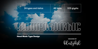 Sympathetic Font Poster 1