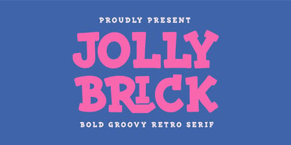 Jolly Brick Font Poster 1