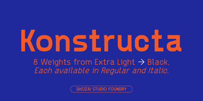 Konstructa Font Poster 1