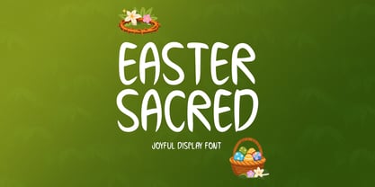 Easter Sacred Font Poster 1
