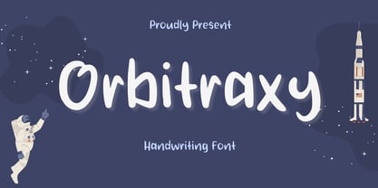 Orbitraxy Font Poster 1