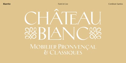 Biarritz Font Poster 4