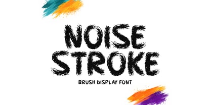 Noise Stroke Font Poster 1