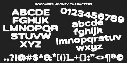 Goodhers Hooney Font Poster 12