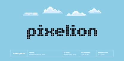 Pixelion Font Poster 1