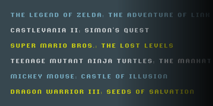 Pixelion Font Poster 9