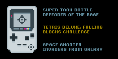 Pixelion Font Poster 3