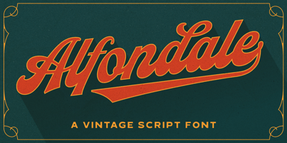 Alfondale Font Poster 1