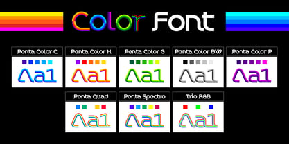 Chromaliner Font Poster 3