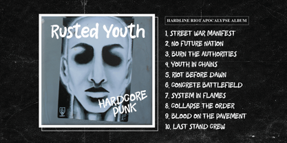 Youth Crew Font Poster 3