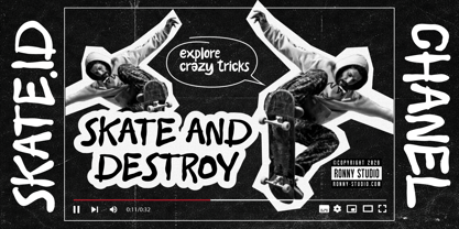 Youth Crew Font Poster 4