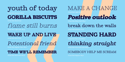 Ortak Slab Font Poster 7