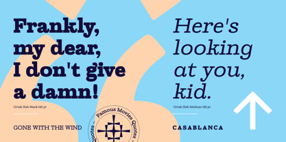 Ortak Slab Font Poster 2