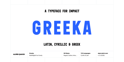 Greeka Font Poster 1