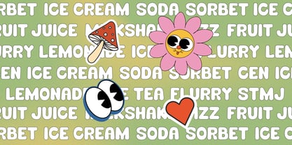 Bubble Tirga Font Poster 8