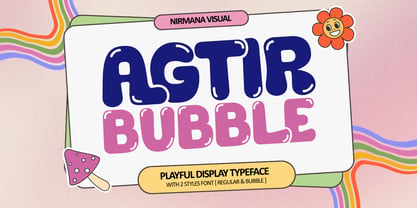 Bubble Tirga Font Poster 1