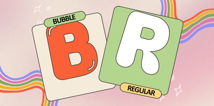 Bubble Tirga Font Poster 2