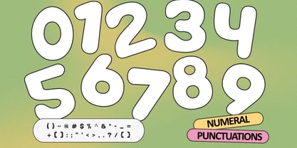 Bubble Tirga Font Poster 14