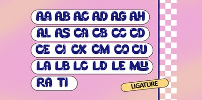 Bubble Tirga Font Poster 13