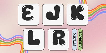 Bubble Tirga Font Poster 15