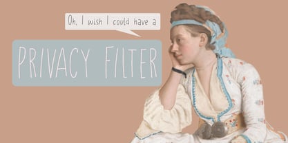 Privacy Filter Font Poster 1