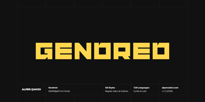Gendred Font Poster 1