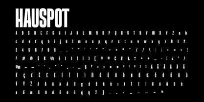 Hauspot Display Font Poster 6