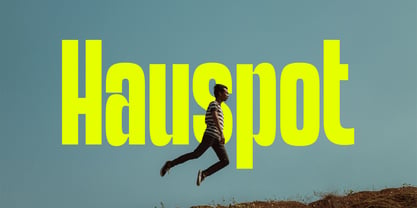 Hauspot Display Font Poster 1