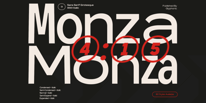 GC Monza Sans Font Poster 1