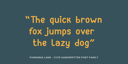 Funmania Land Font Poster 5