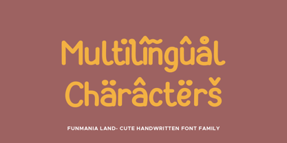 Funmania Land Font Poster 3