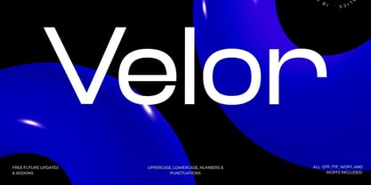 Velor Sans Serif Font Poster 1