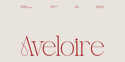 Aveloire Font Poster 1
