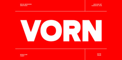 Vorn Font Poster 1