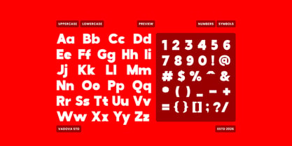 Vorn Font Poster 2