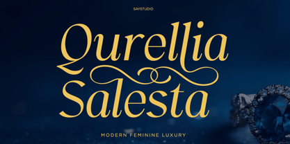 Qurellia Salesta Font Poster 1