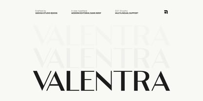 Valentra Font Poster 1