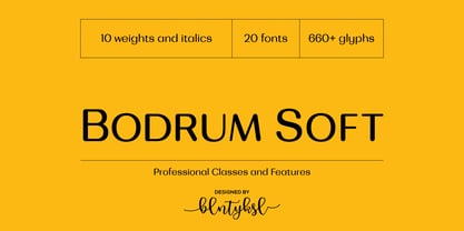 Bodrum Soft Font Poster 1