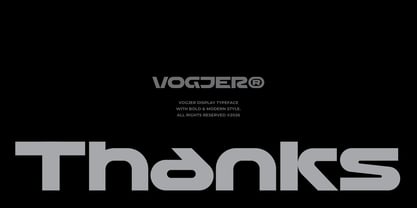 Vogjer Font Poster 14