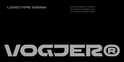 Vogjer Font Poster 1