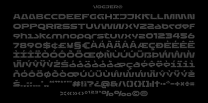 Vogjer Font Poster 13