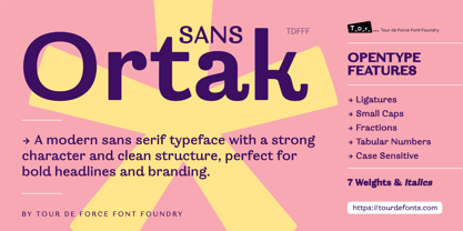 Ortak Sans Font Poster 1
