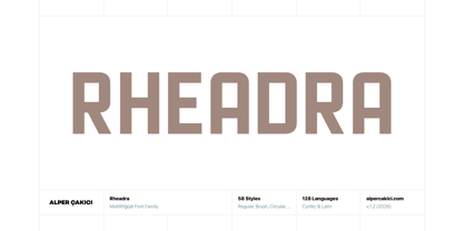 Rheadra Font Poster 1