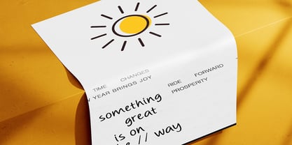 Daily Sunny Font Poster 9