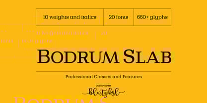 Bodrum Slab Font Poster 1