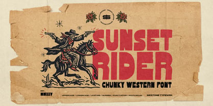 Sunset Rider Font Poster 1