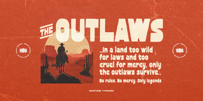 Sunset Rider Font Poster 6